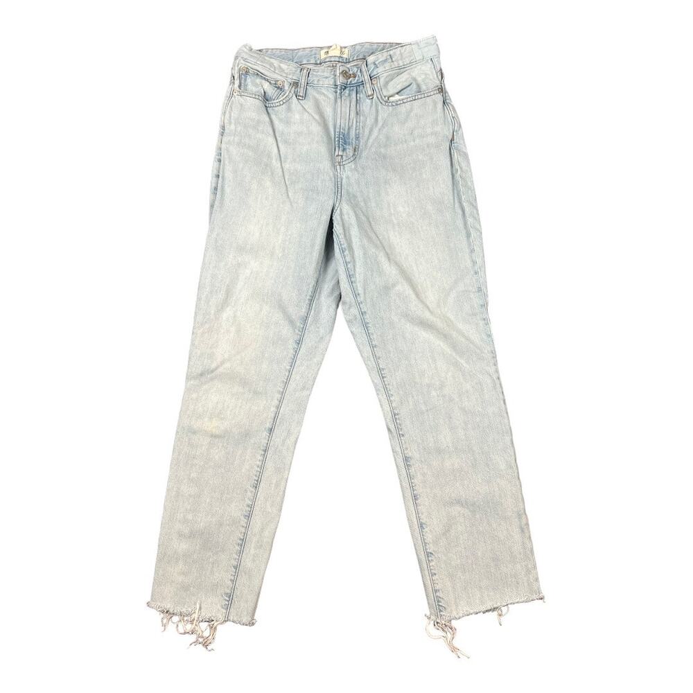 Madewell Jeans The Perfect Vintage Jean 26 Raw Hem Distressed Faded Grunge - Picture 1 of 6